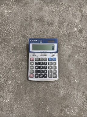 Canon HS-1200TS 12 Digit Business Tax Calculator Solar Battery Tested